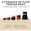 Deluxe Coffee and Espresso Maker, Capsule coffee machine, household use, with Milk Frother,1.1 liter, Black, Dark Chrome 4