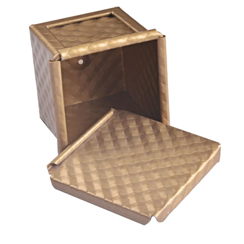 Square Loaf Pan Toast Mold Bread Pan Pullman Loaf With Lid Cover Non-Stick Mini Water Cube Toast Box