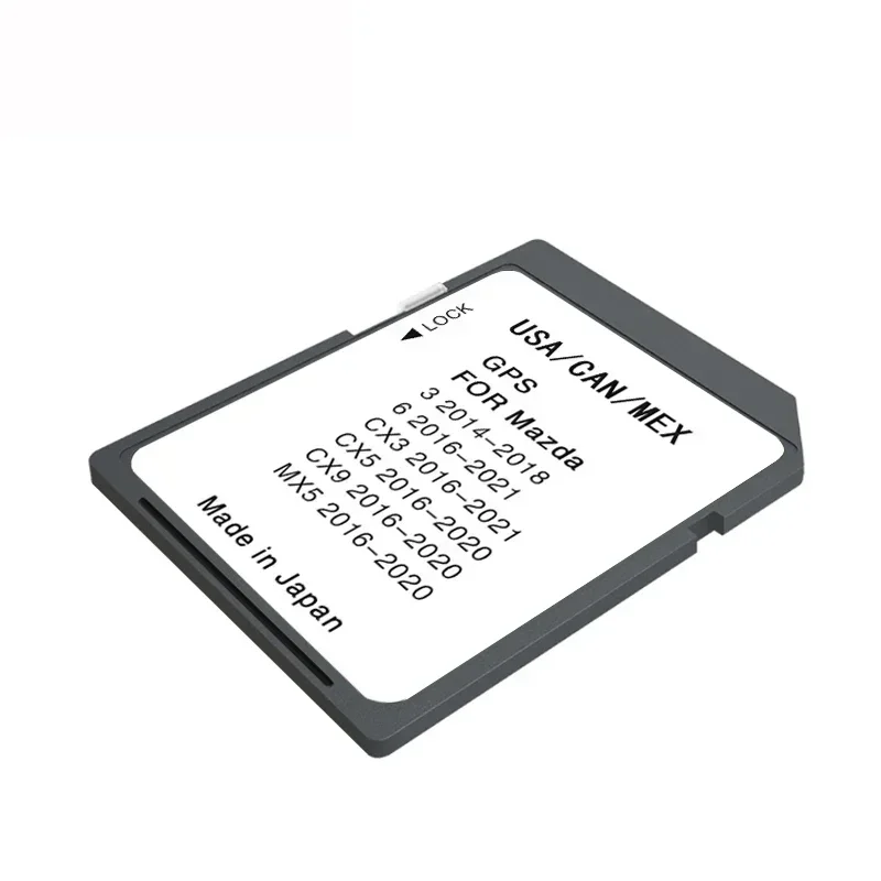 최신 업데이트 지도 버전 네비게이션 SD GPS 카드 북미 for Mazda 3 6 CX3 5 9 MX5 무료 배송