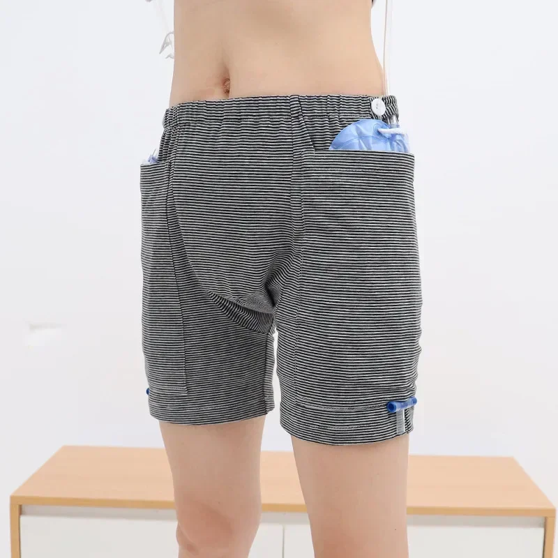 Large Capacity Elderly Stomy Underwear Intestinal Kidney Mouth Surgery Nursing Portable Wearable Urine Bag Pants Double Pocket 2