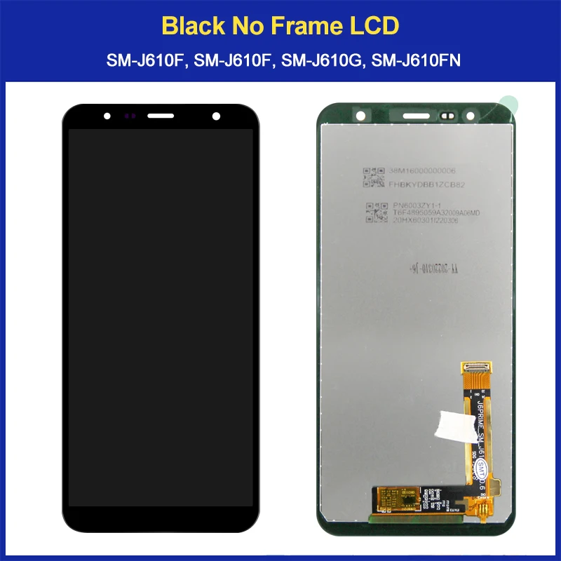 Ｚ  J6 + J610 SM-J610F J610FN  Amoled LCD ÷ ȭ, Ｚ J6 ÷ LCD ȭ ü, 6.0 ġ