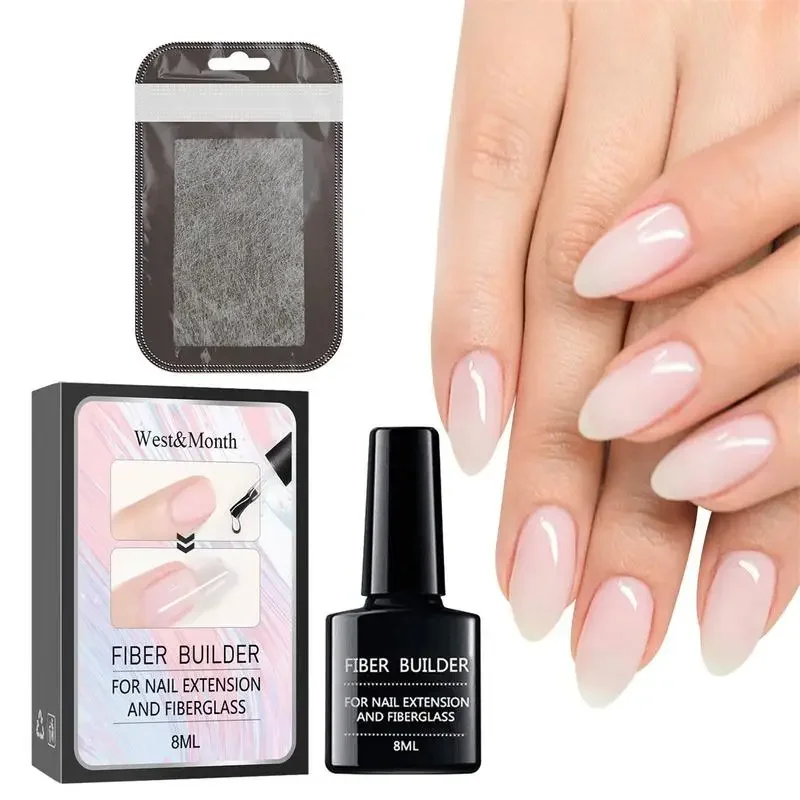 

Набор для наращивания ногтей из стекловолокна, комплект для наращивания ногтей из шелкового стекловолокна, ремонтный набор из стекловолокна