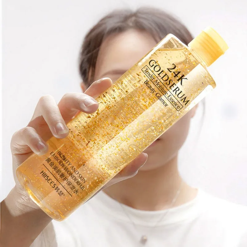 

24K Golden Nicotinamide Toner Essence Repair Facial Water Oil Balance Reduce Pores Anti-aging Alcohol Free 500ml