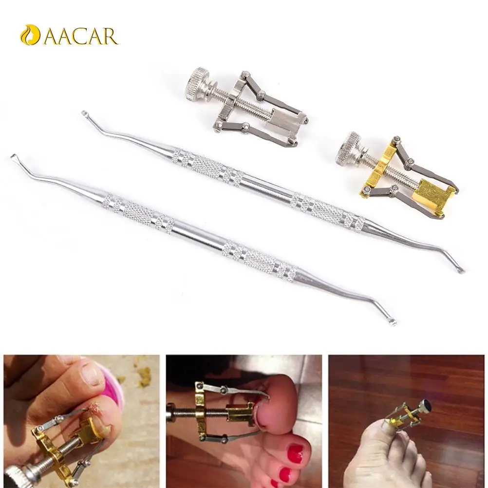 

Stainless Steel Pedicure Fixer Lifter Toe File Cleaner Hook Foot Care Treatment 1set Toenail Ingrown Toe Nail Recover Correction