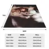 Mylene Farmer Flannel Blankets Quality Warm Soft French Singer Throw Blanket Spring Travel Outdoor Print Bedspread 6