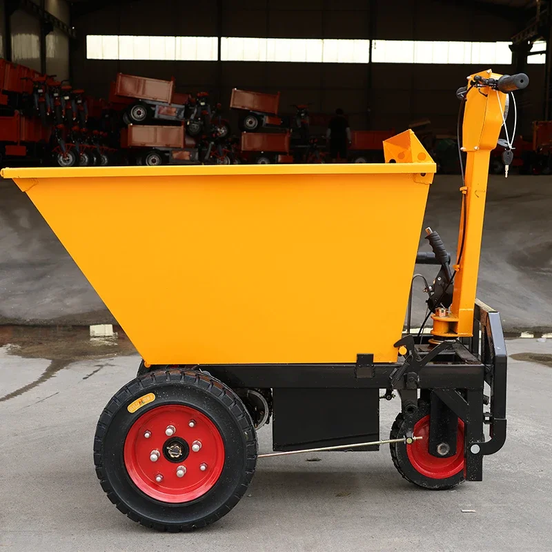 High Quality Battery Hand Dump Cart Powered Dump-overland Carts Garden Trolley