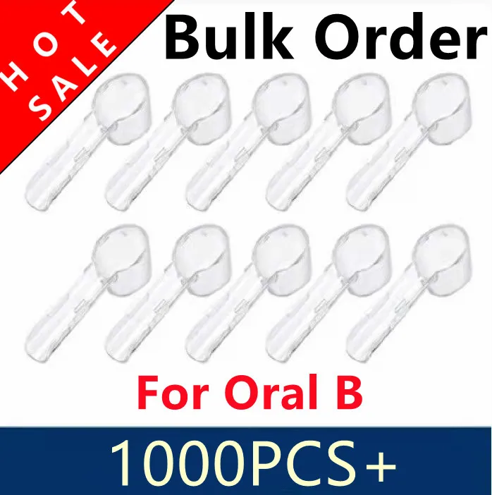 1000Pcs+ For Oral B Electric Toothbrush Heads Protective Cover For Braun Tooth Brush Heads Lids Stand Holder Travel Case Keep