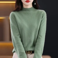 Cashmere Sweater Female 100% Merino Wool Winter Women Knitted Femme Pullover Top Winter Warm Women's 2024 New - Image 5