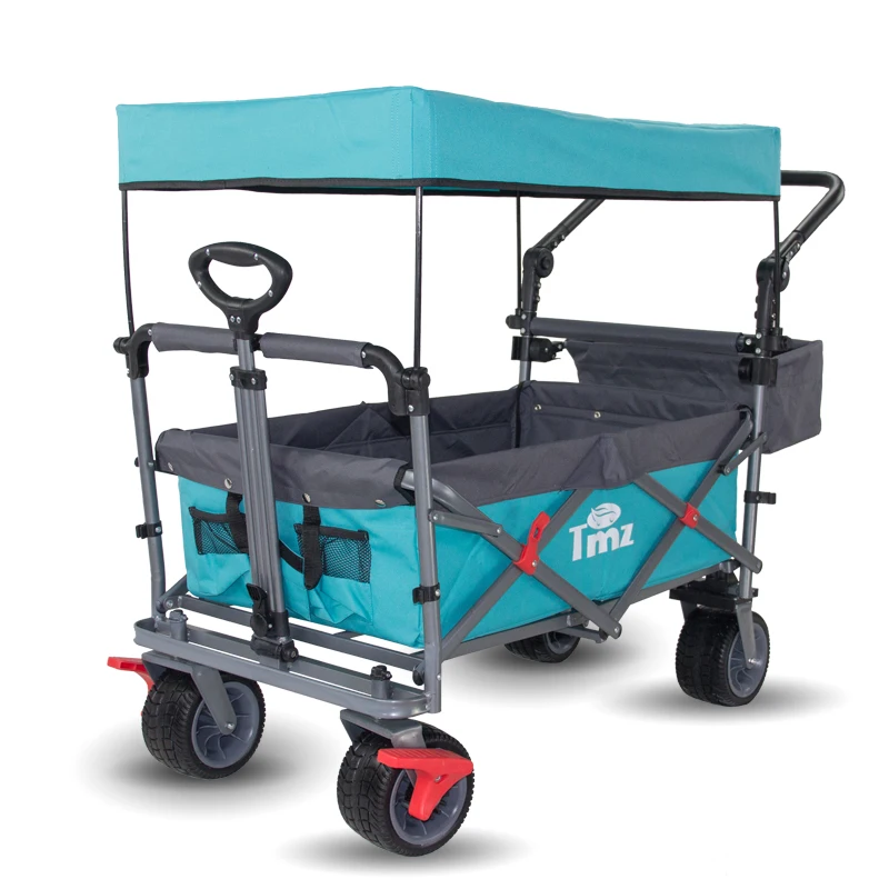 tmz-outdoor-camping-folding-camp-car-supermarket-shopping-pet-luggage-trolley-portable-travel-folding-trolley-kitchen-islands