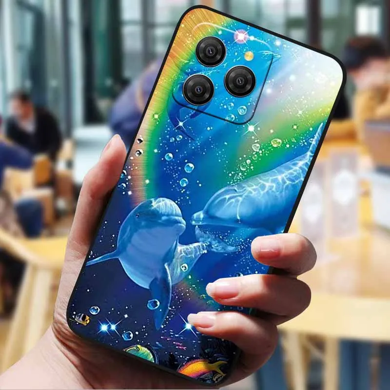 Cartoon Painted Silicone TPU Phone Case - Blackview Shark 9 5G Back Cover Bumper