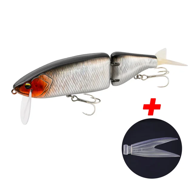 Happyyami Leurre de pêche au bar multi-articulé de 14 cm, 21