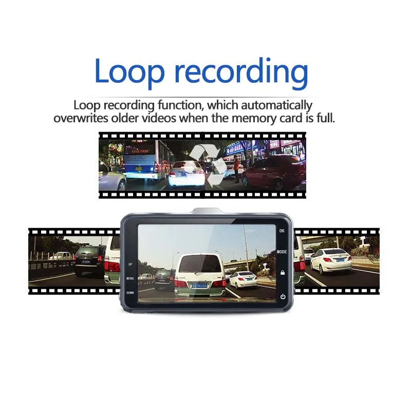 NEW 1080P HD Dash Camera Loop Recording Car Vehicle DVR Video Recorder Dashcam Night Vision 24h Parking Monitor G-sensor