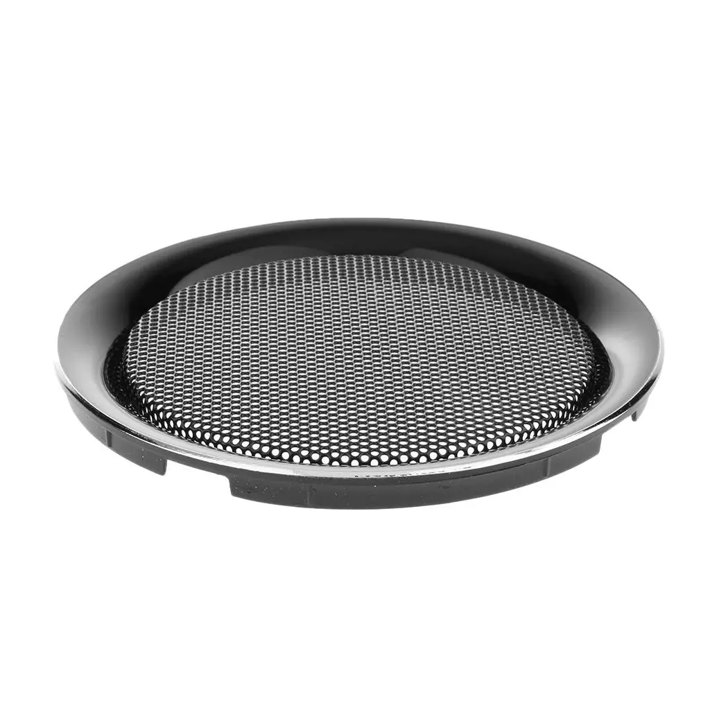 6.5 Inch Speaker Grills Cover Case for Speaker Mounting Home Audio DIY 177mm Outer Diameter Black