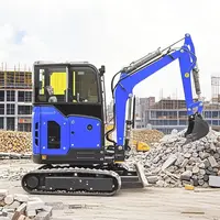 2-Ton Mini Excavator with Customized EPA Home Use Diesel Kubota Engine Bagger Attachments for Sale