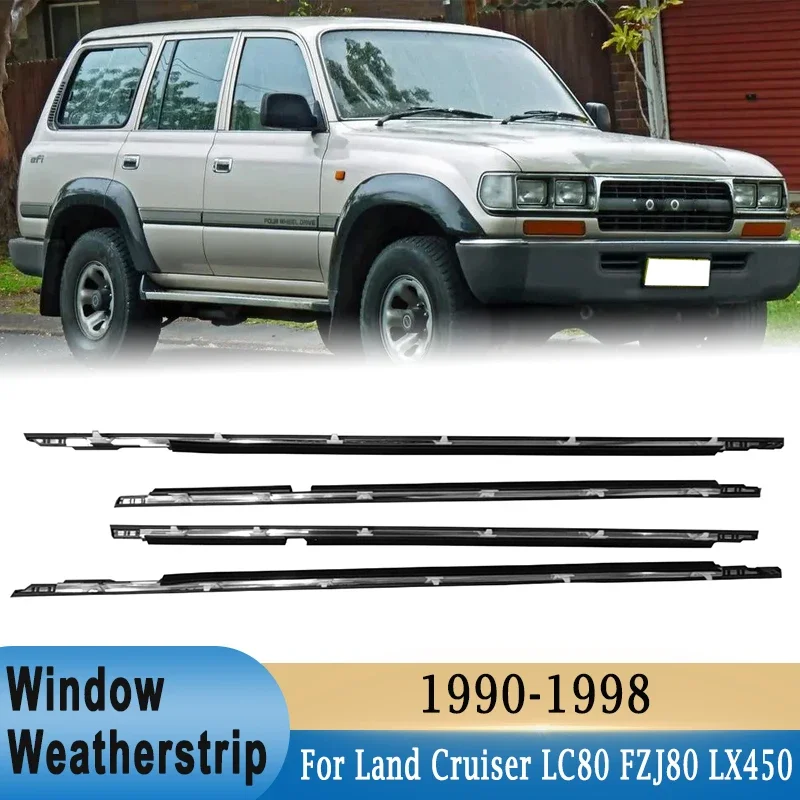 Window Weatherstrips Side Door Outer Moulding Trim Sealing Belt 75710-60021 for Toyota Land Cruiser LC80 FZJ80 LX450 1990-1998 car window weatherstrips