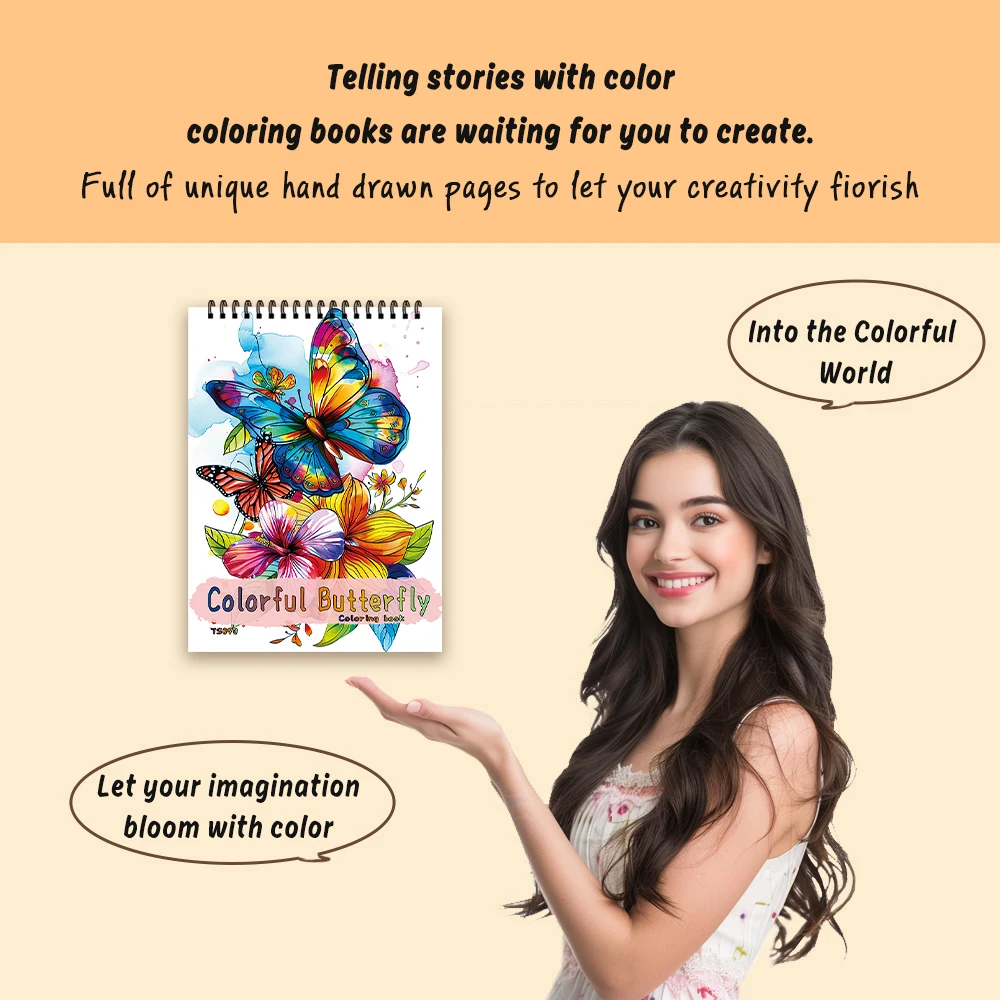 30 Sheets Adult Spiral Colouring Book, 11.2x 8.3 inches 100gsm Thick Paper, Perfect for Back to School Gifts, Halloween Gifts 6