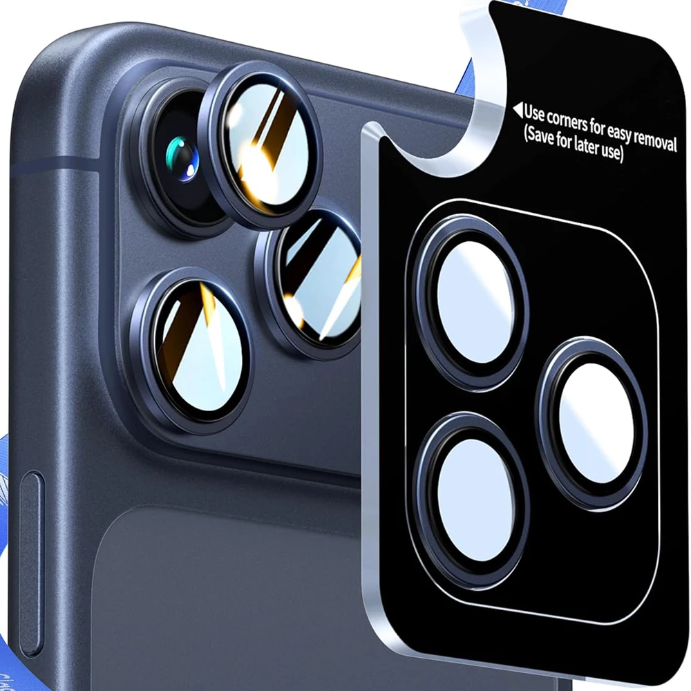 Glass Camera Lens Protector Cover For iPhone 17 Pro Max Air 16 Plus 15 14 13 12 17Pro 16Pro 15Pro Phone Protection Accessories 5