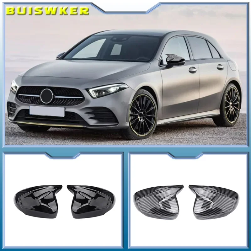 

Car Rear View Mirror Cover Protective Decoration for Mercedes Benz a Class W177 2018 A180 A200