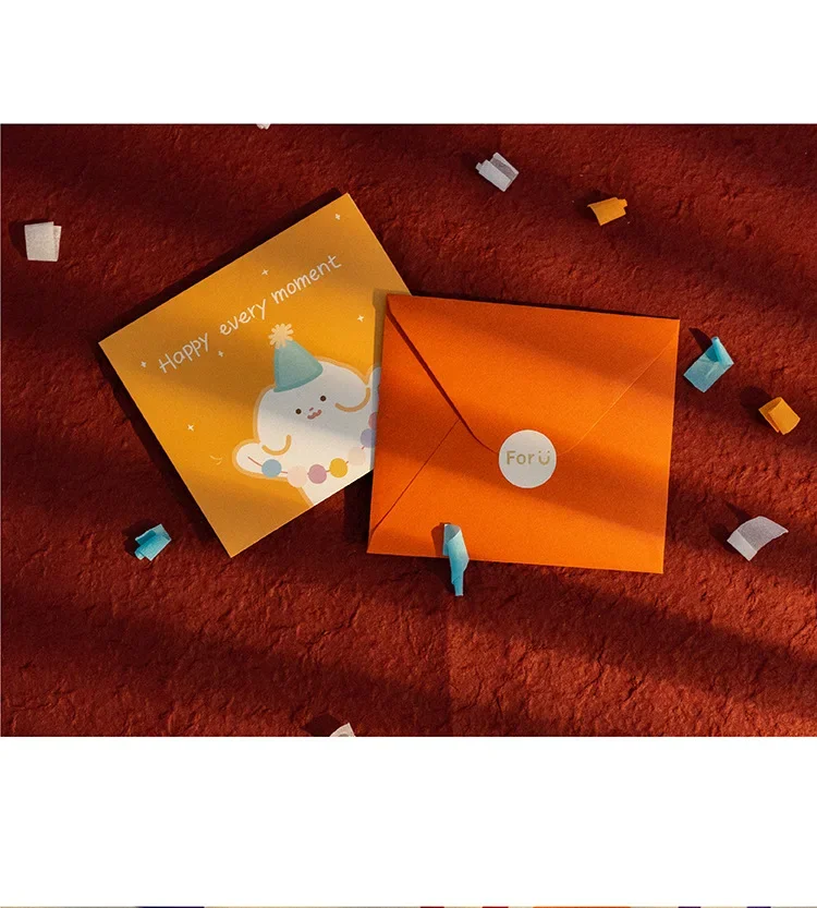 3D Pop up Style Happy Birthday Cake Greeting Card Blessing Gratitude Message Card Children's Premium Small DIY Gift for greeting cards
