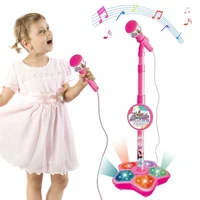 Kids Microphone and Stand,Kids Karaoke Machine for Girls Boys,Party Sing Musical Toy with Flashing Lights,Children's Microphone 1