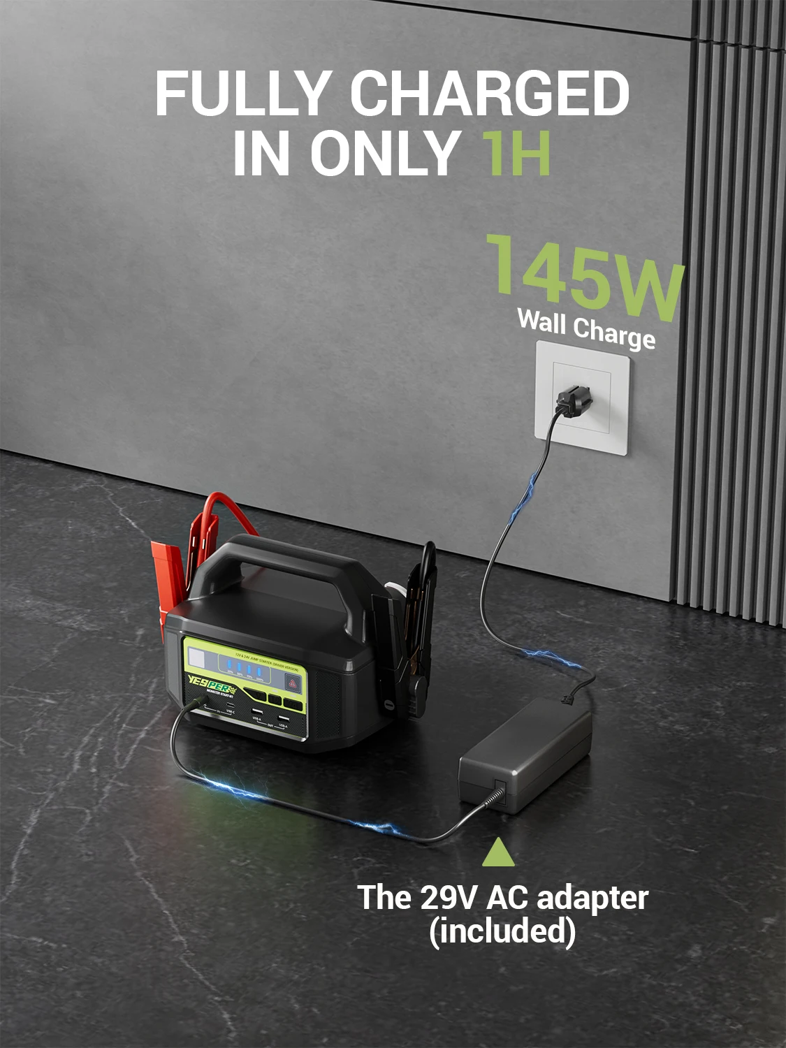 YESPER 24V Jump Car 6000A Peak Jump Starter For car Truck Portable Truck Battery Starting Device External battery