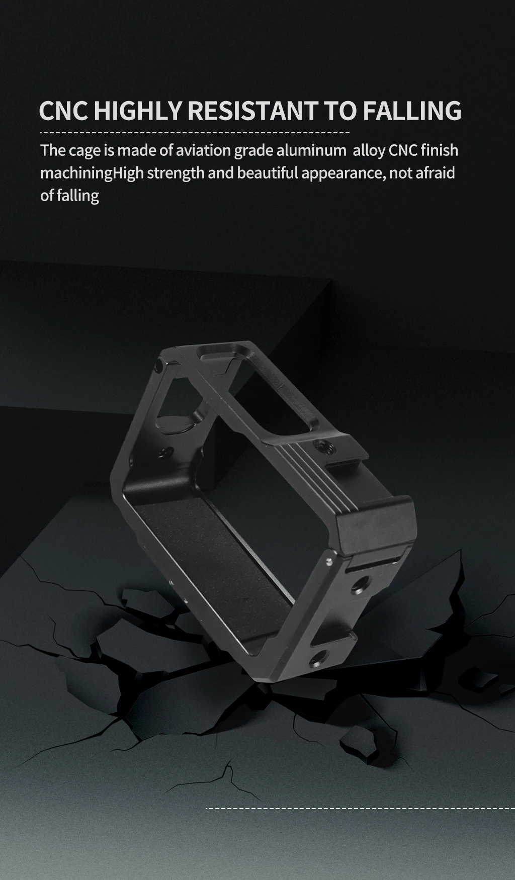 For  One RS Camera Metal Cage Frame 1/4 Magnetic Adapter Cold Shoe Mount 360 1-i
