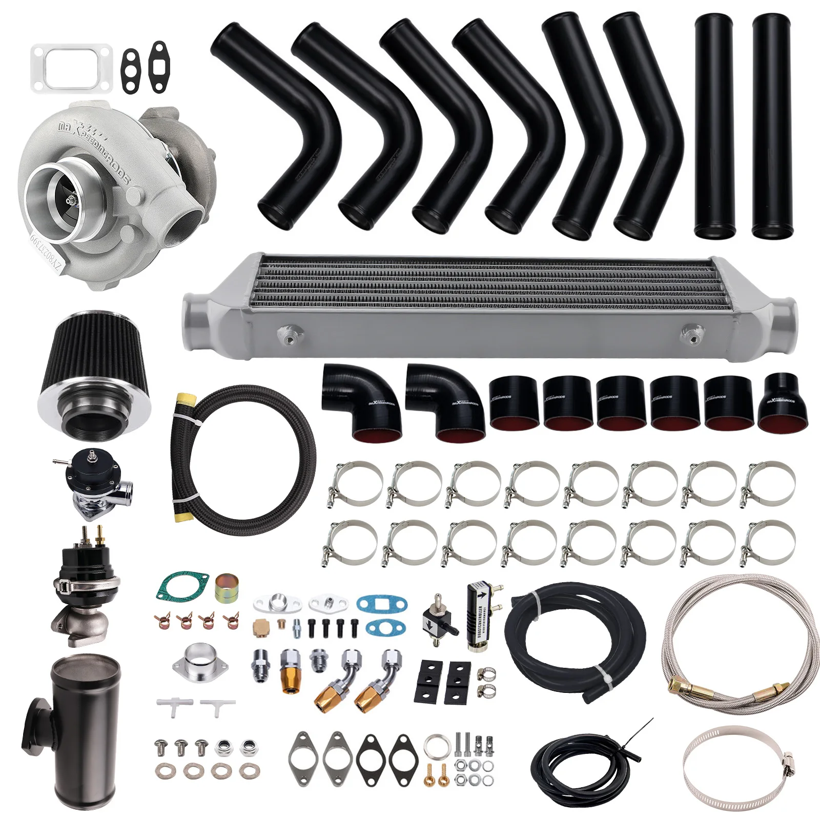 T4 T04E ターボ+インタークーラー+マニホールド+BOV+ウェストゲートキット ターボキット BMW E36 E46 323Ci 325is 323i用