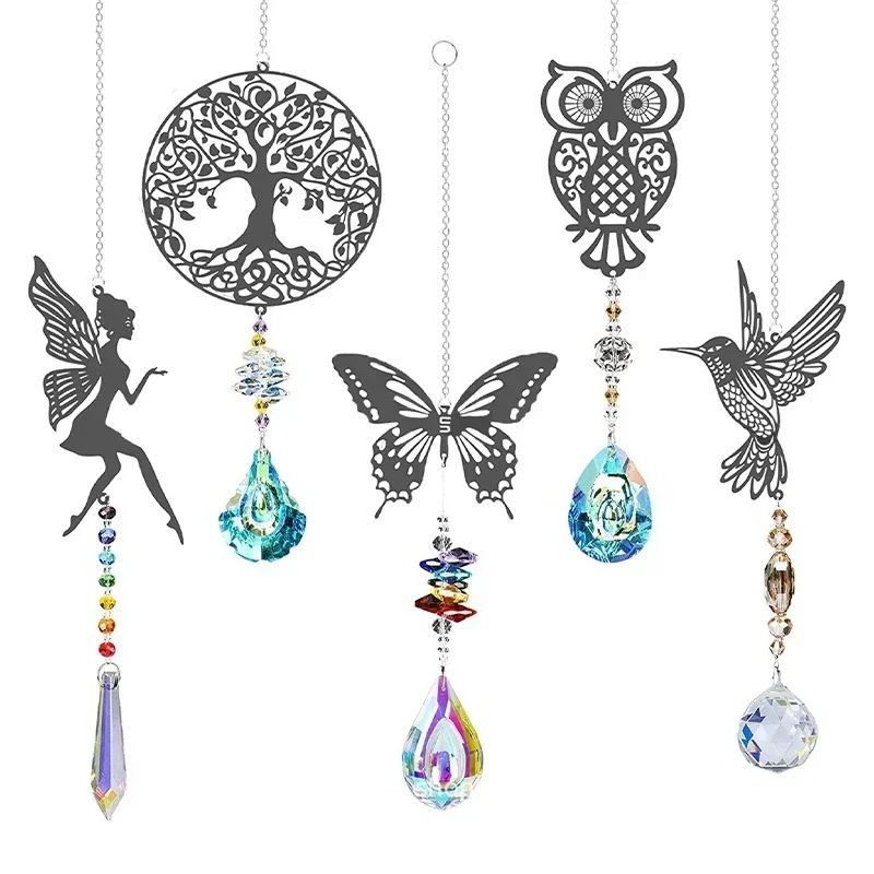 Sun Catcher Sun Catchers Window Ornament Hanging Crystal Wind Chimes Sun Catcher for Room Garden Decor