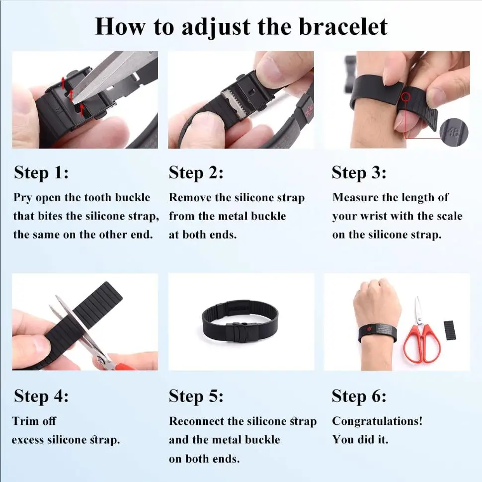Personalized Medical ID Bracelet Custom Medical Alert Bracelets Record a QR Code for Mobility Pass Safety Silicone Wristband