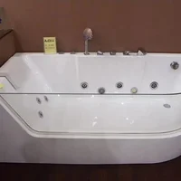1700mm Long Indoor Bathroom Massage Acrylic Bathtub for Modern Bathroom 2