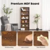9938-cd9fee.jpg JHK 6 Tier Wooden Shelf Bookcase 63 Inch Tall Floor Standing Open Bookshelf for Living Room and Home Office Personalized Storage