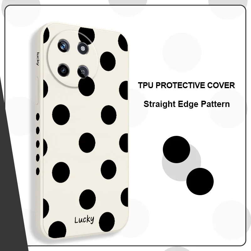 French Polka Dots Liquid Silicone Phone Case