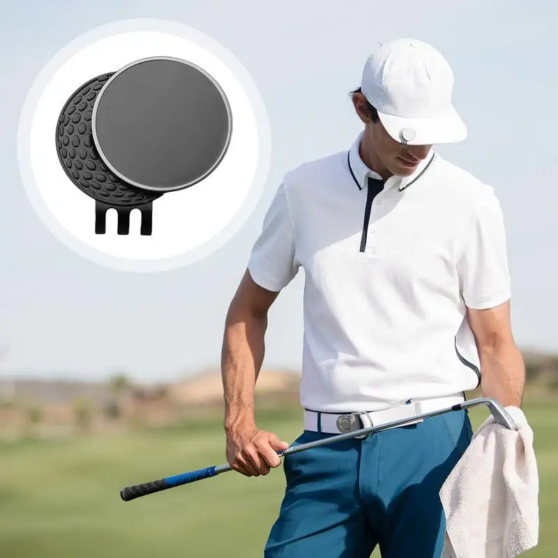 Magnet Ball Marker For Golf Ball Marker Magnetic For Golf Sport Outdoor Sports Equipment Belt And Pocket Clip-On