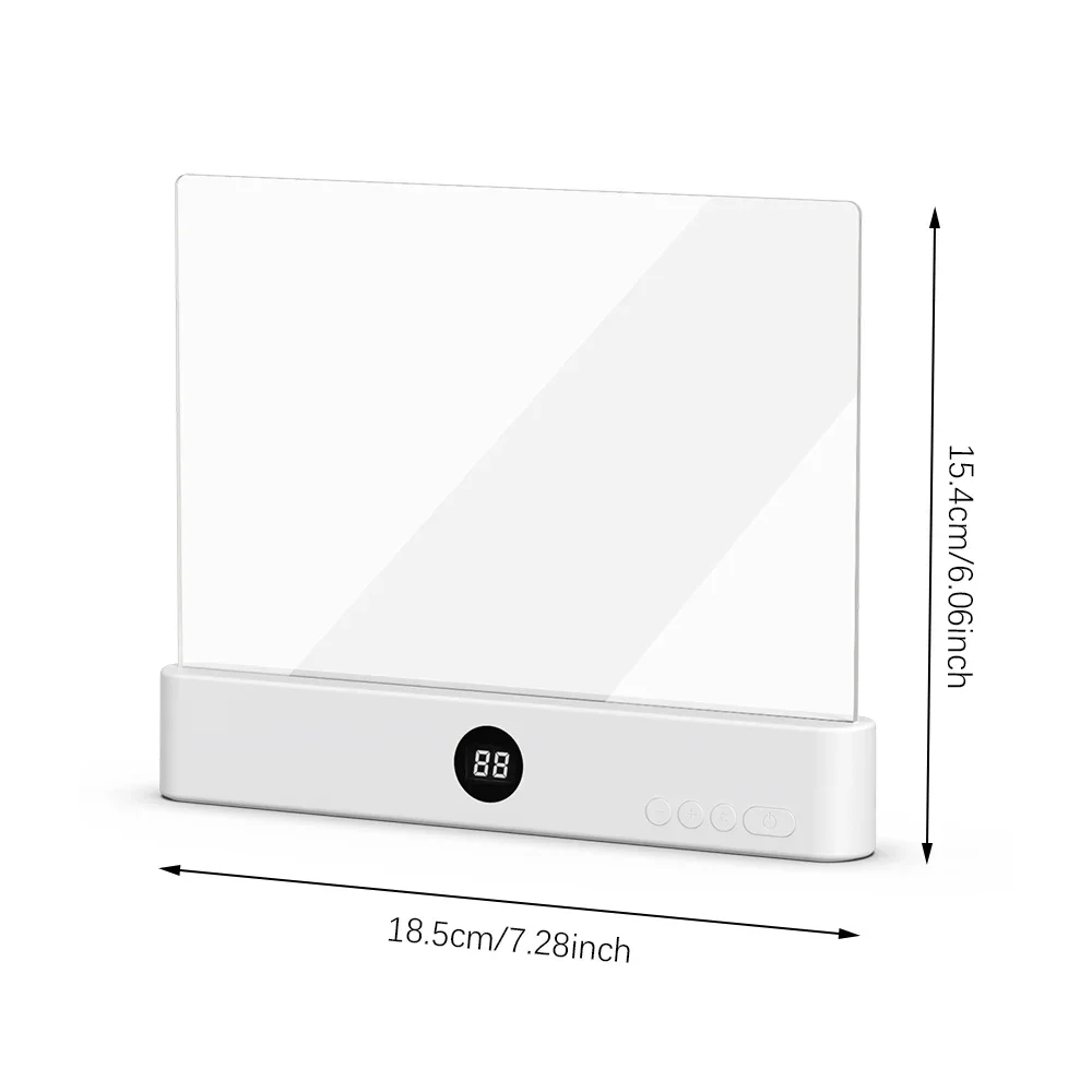 Book Light, Led Lights, Rechargeable LED Flat Book Lights,3 Colors & Timer, Dimmable Panel Plate Book Lamp 2