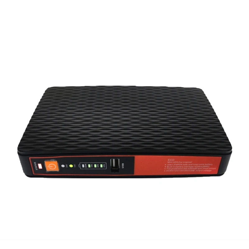 

L43D 8800Mah Mini UPS 5V 9V 12V 24V Battery Backup Portable Uninterruptible Power Supply Unit for Wifi Router Security Camera