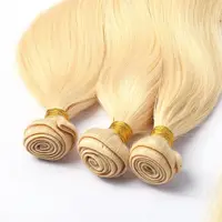 Extensions de cheveux humains brésiliens blonds 613, lisses, 1/3/4 lots, 34, 36, 38, 40 pouces, Offres spéciales lots de mèches blond miel 3