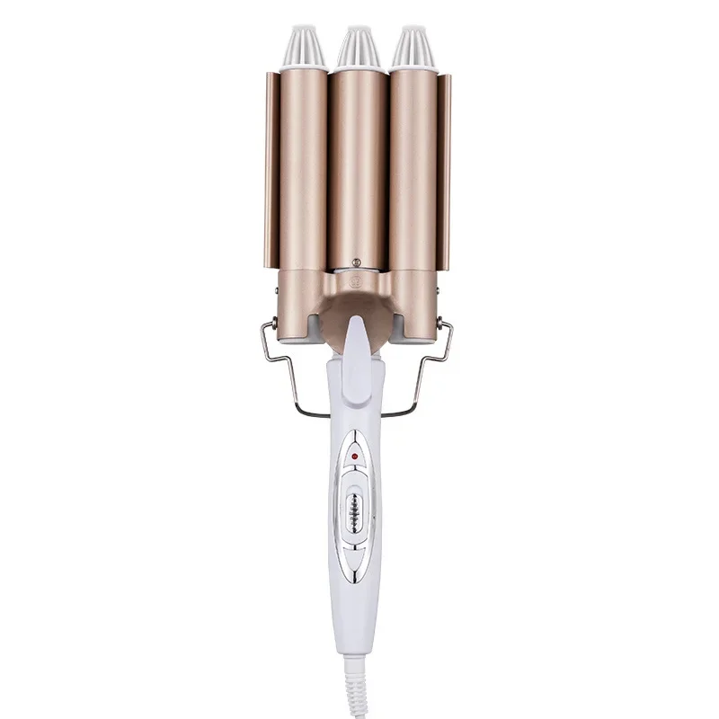Automatic Egg Roller Manufacturer Cross-Border Three-Tube Hair Curling Iron Corn Holding Board Egg Roller Hair Straightener