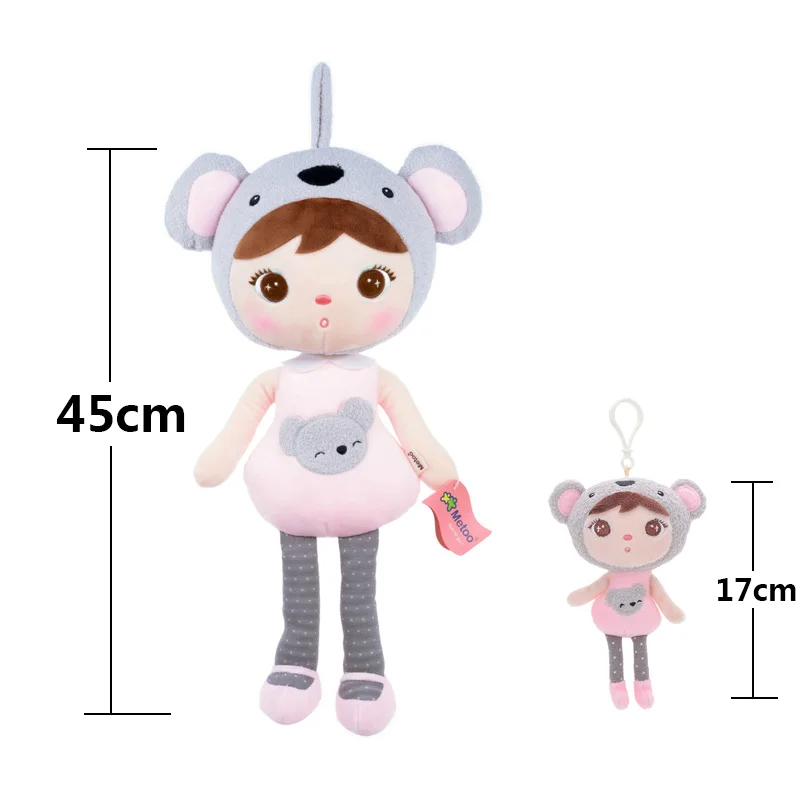 Metoo Keppel Sweet Pendant Dolls Kawaii Plush Stuffed Animal Toys Backpack Koala Panda For Children Kids Birthday Gift