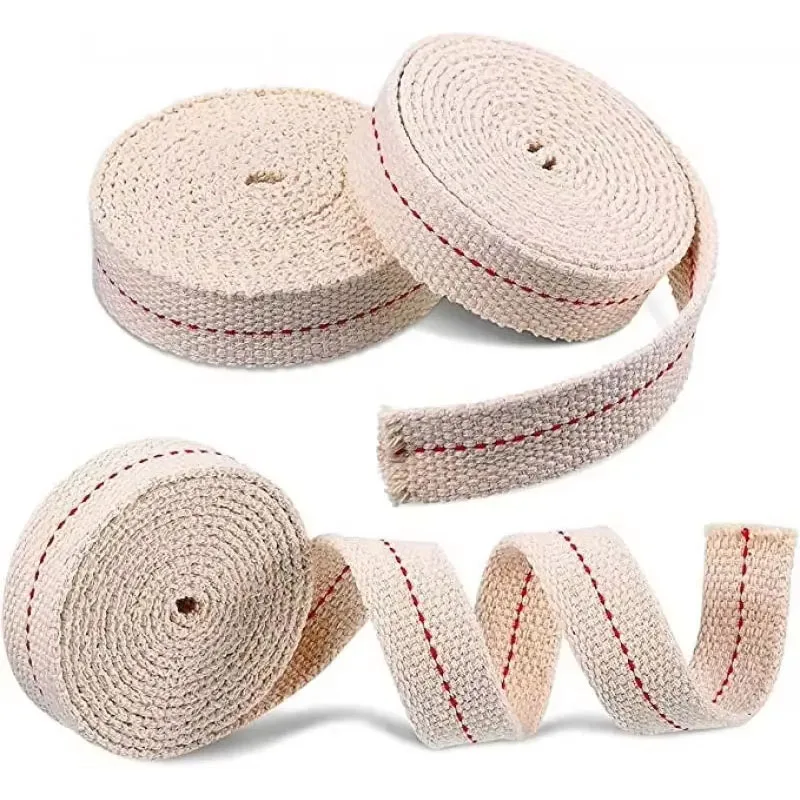 1Meter/Roll Kerosene Lamp Wick Braided Cotton Flat Oil Lamp Lanterns Supplies oil lamp wicks