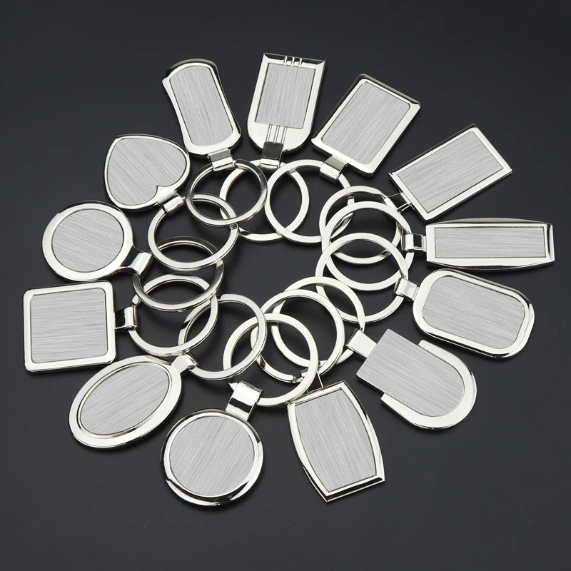 

Metal Keychain Blank Keychain Stainless Steel Keyplate DIY Metal Keychain
