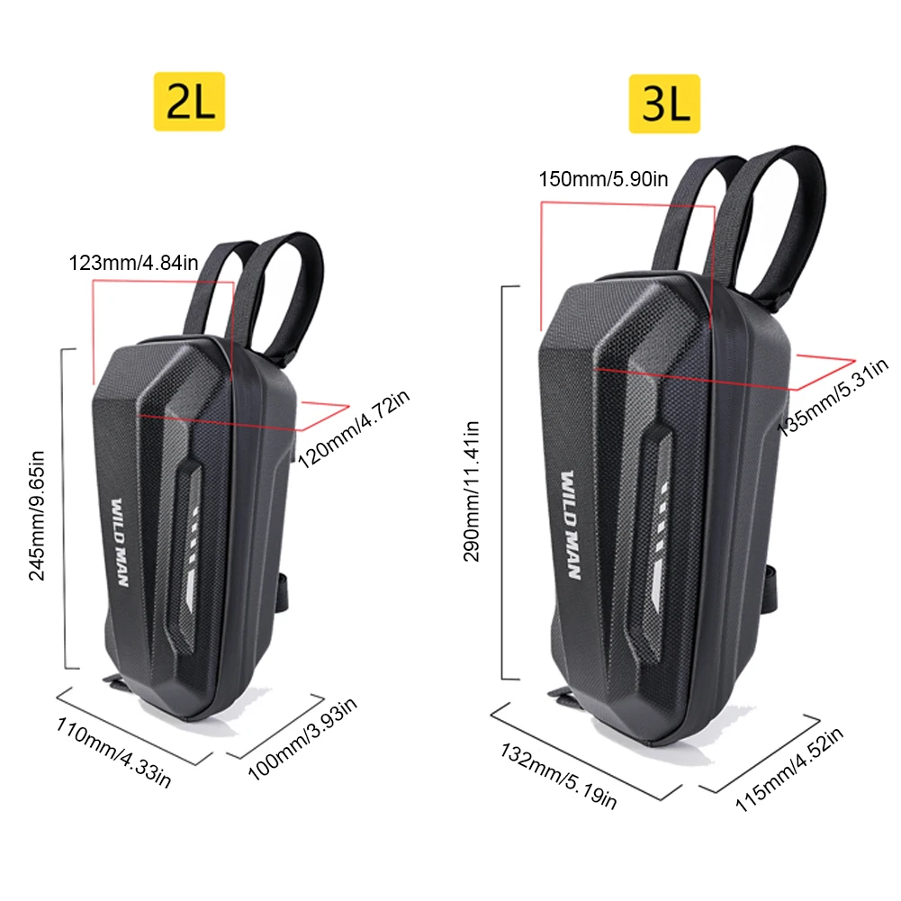 2/3/4L Electric Scooter Bag Accessories for M365 PRO 2 KUGOO M4 Waterproof Scooter Front Bag Electric Vehicle Bag Bicycle Bag