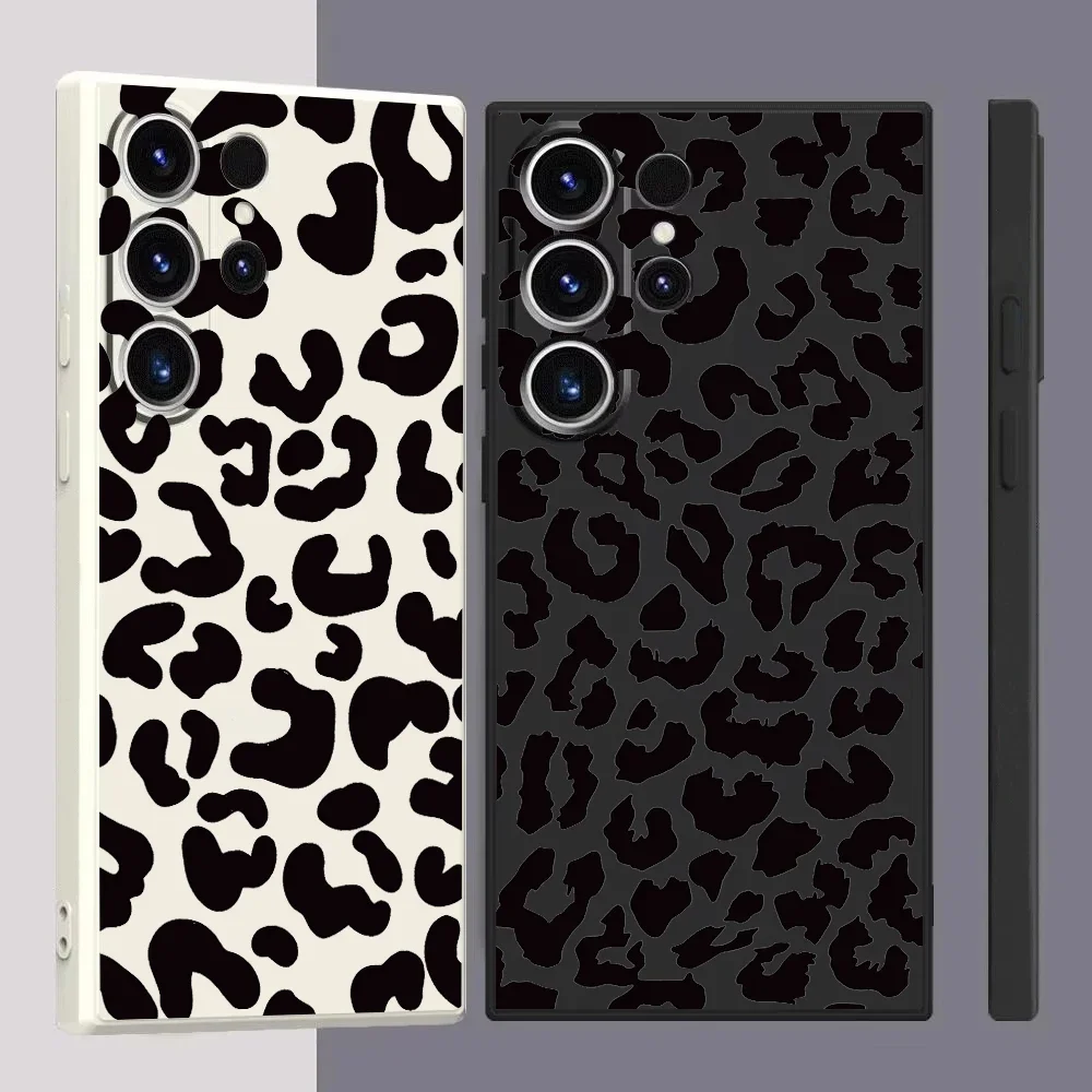 Чехол S25 Ultra Black Leopard Print для Samsung Galaxy S24Ultra S23FE S22 S20 PlusA15 A35 A50 A51 A54 A55 A71 A72 A73 Cover, обзор, отзывы, характеристики, купить
