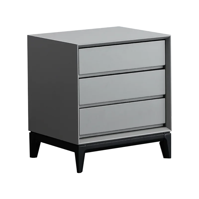 

Xl Solid Wood Nordic Installation-Free Gray Bedroom Drawer-Style Storage Bedside Cabinet