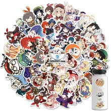 

10/30/50PCS Genshin Impact Nostalgia Cafe Guitar 2022 Arrivals Laptop Decoration Salon Cartoon Art Picture Anime Stickers