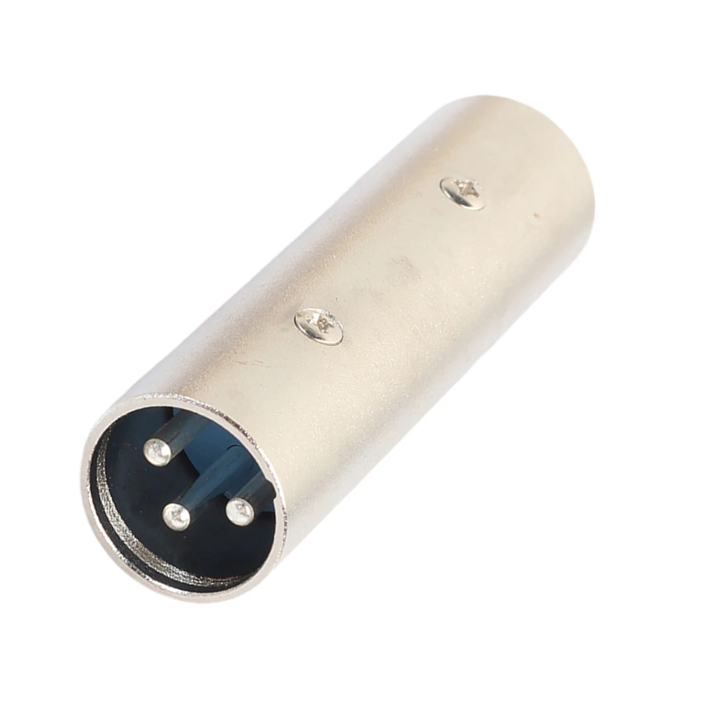 N256R 슈퍼 XLR 남성-남성 어댑터, XLR 3핀 남성-남성 커넥터 커플러, 마이크 라인 어댑터 -2개 팩