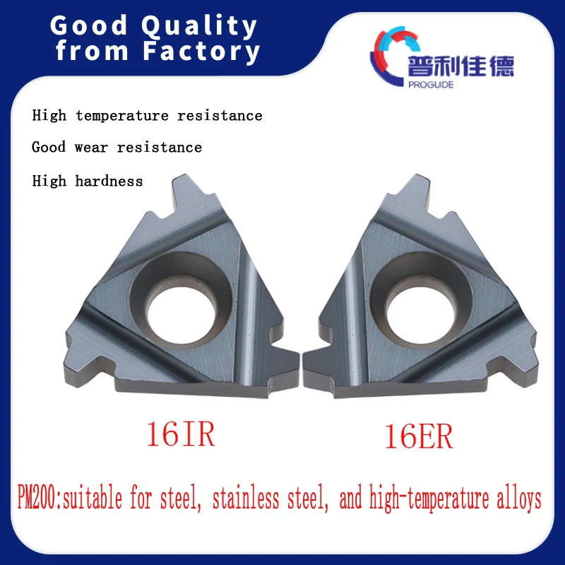 

PROGUIDE 16ER 16IR 1.5TR 2TR 2.5TR 3TR PM200 Turning Tools Thread Tools Parts Carbide Inserts CNC Blades Lathe Cutter Cutting