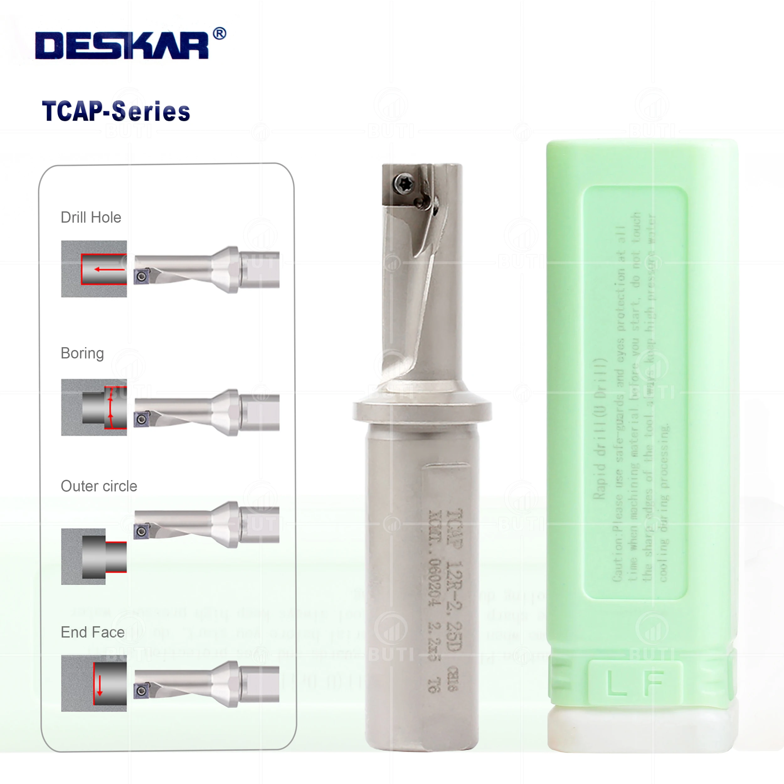 Deskar 2,25 original tcap10r-2. 5d tcap10r-2. 5d tcap12r-2. 5d tcap12r-1. 5d cnc drehmaschine u-bohrer schneidwerk zeuge bohr halter