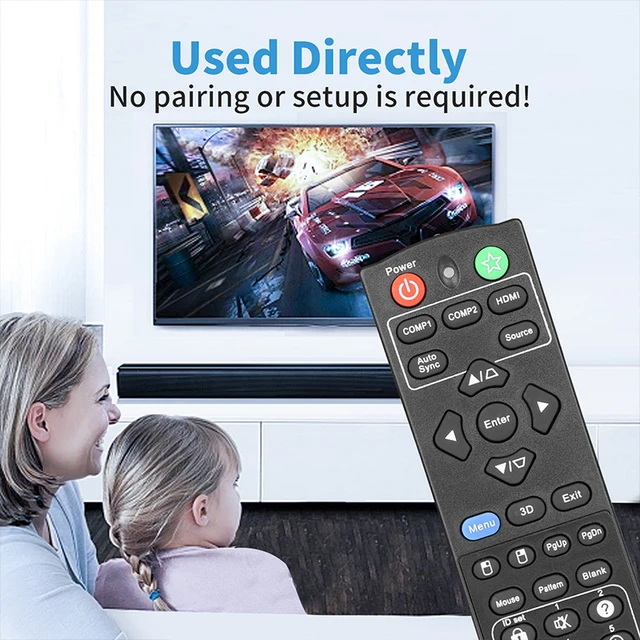 RCP01061 交換用リモコン ViewSonic Projector PJD5151/VS15871/PJD5153/VS15 並行輸入品 : RCP01061 交換用リモコン ViewSonic DLPプロジェクター