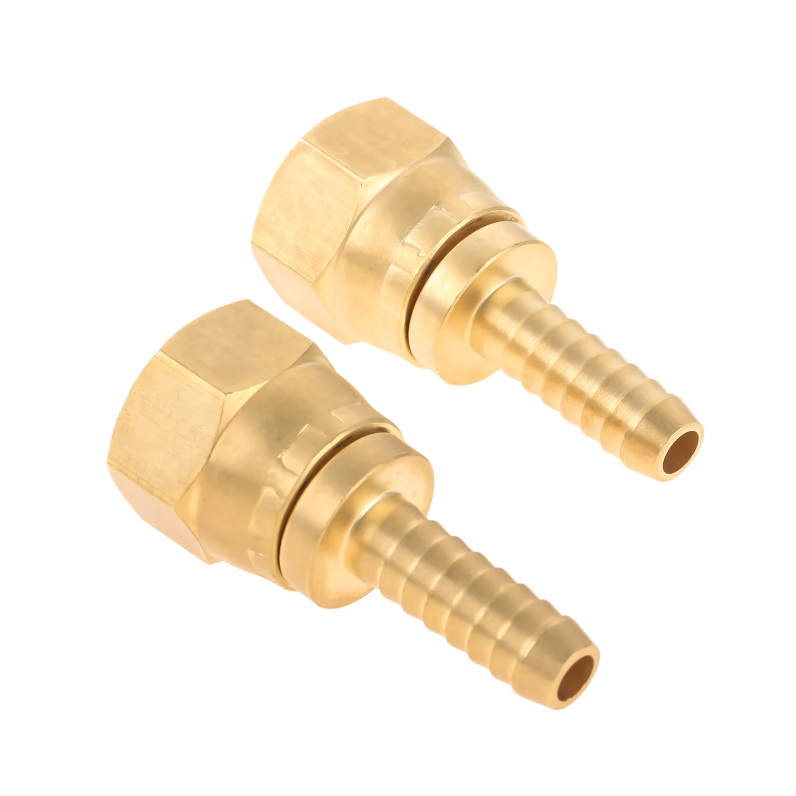 2pcs RV BBQ Propane Hose Quick Disconnect 3/8" Swivel Female Flare X 1/