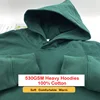DIY Custom LOGO 530GSM 100% Cotton French Terry High-end Heavy Weight Winter Pullovers Thick Drop-Shoulder Sweatshirt Hoodies 2